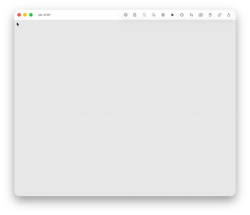 Pob running as an overlay above a desktop application